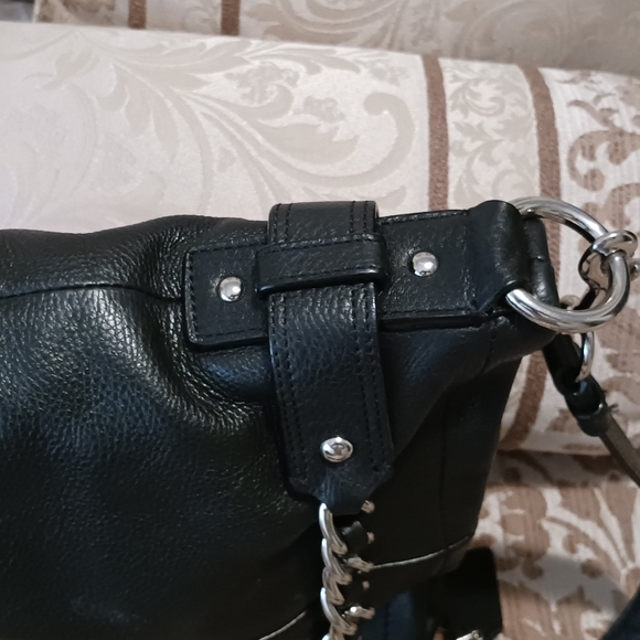 Coach VTG Black Peebled Leather Crossbody. # F19722 EUC 🎉🎉Host Pick 1/8/25🎉🎉 - Picture 8 of 16